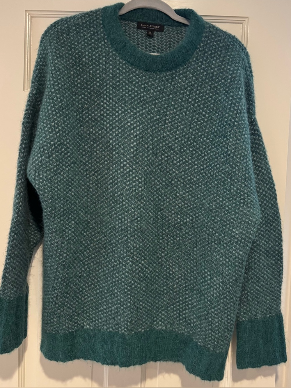 Banana Republic Teal Knit Crewneck Sweater
